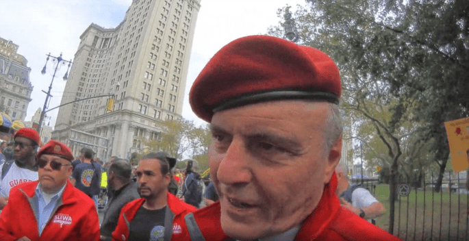 HzB Oct. 25th (2021) a conversation with Curtis Sliwa at NYC workers Rally & March over the Brooklyn Bridge to City Hall   … ???&nbsp;…